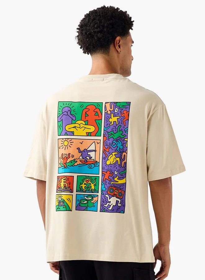 Splash FAV Men Regular Fit Crew Neck Short Sleeves Graphic Print T-Shirt