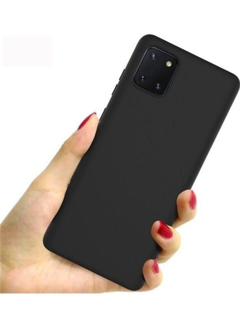 BORTONY Silicone Back Cover For Samsung Galaxy A31 Black - Image 2