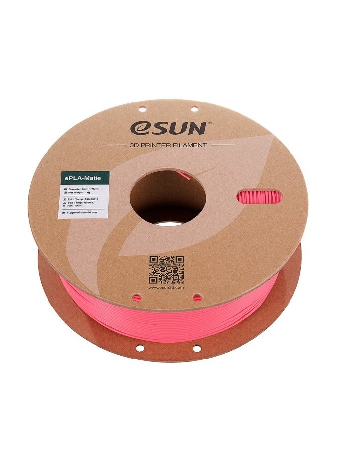 eSUN Matte PLA 3D Printer Filament, PLA 1.75 mm, Dimensional Accuracy +/- 0.05 mm, 1 kg Spool (2.2 lbs) Filament for 3D Printers, Strawberry Red - Image 2