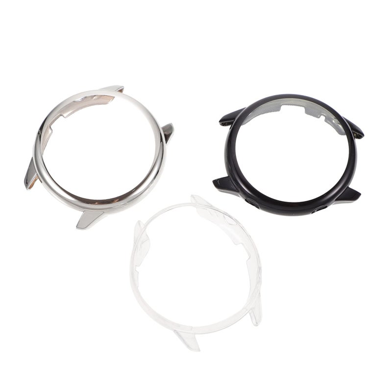 3Pcs Transparent TPU Protective Case Full Coverage Hard Shell Scratch Resistant Watch Case - Image 2