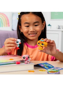 Littlest Pet Shop Minis 3-Piece Figure Set S2 - Otter - Seagull - Dog - 5 cm Minis  - Image 2