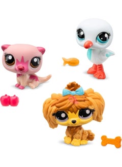 Littlest Pet Shop Minis 3-Piece Figure Set S2 - Otter - Seagull - Dog - 5 cm Minis  - Image 5