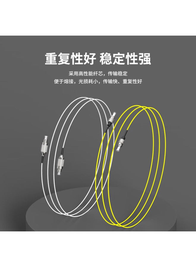 Sk-link Telecom-grade Multi-mode Bundled Fiber Optic Cable, 8-core Lc Gigabit 2, 50/125 Fiber Optic Patch Cord, Odf Patch Panel Box Terminal Box Fusion Splicer Tray, 1 Meter