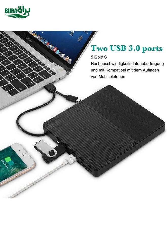 BURAQ Type-C Portable External CD Burner Optical Drive  - Image 4