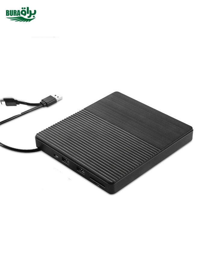 BURAQ Type-C Portable External CD Burner Optical Drive  - Image 2