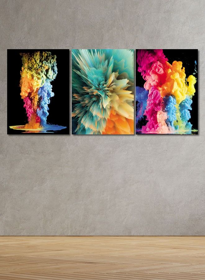 Marktna Decorative Wall Art Painting With an Abstract Design, 3 Pieces, Size 120x60cm - Image 1