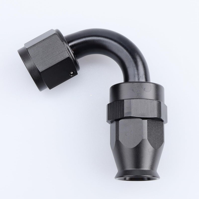 AC PERFORMANCE 8 AN 120 Degree PTFE Swivel Hose End Fitting Aluminum Black for Teflon Fuel Line