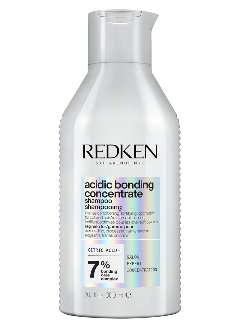 REDKEN Acidic Bonding Concentrate Shampoo Strengthens Bonds Repairs Damage and Protects Color Treated Hair 300ml - Image 1