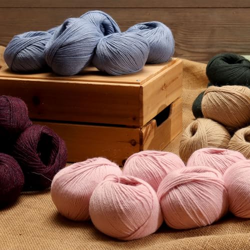 Alpaca Warehouse 100% Baby Alpaca Yarn Wool Set of 3 Skeins (150 Grams) DK Weight - Made in Peru - Heavenly Soft and Perfect for Knitting and Crocheting (Dark Brown, DK) - Image 2