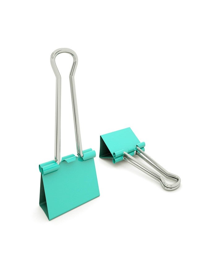 Nctinystore Binder Clips Small Metal Clamp - 3/4 in (0.75 inch)(Small, Light-Green, 120 Count) - Image 1