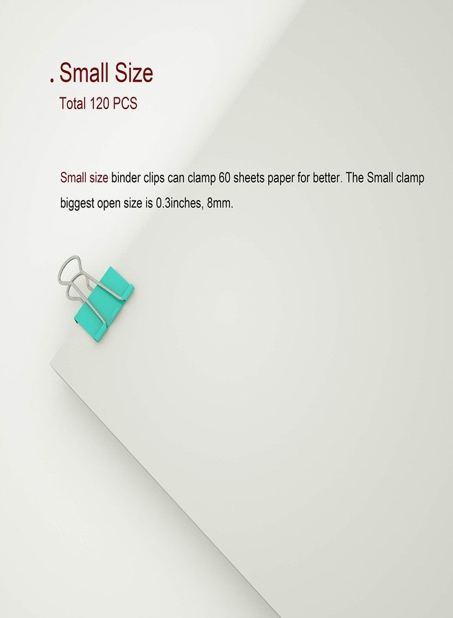 Nctinystore Binder Clips Small Metal Clamp - 3/4 in (0.75 inch)(Small, Light-Green, 120 Count) - Image 5
