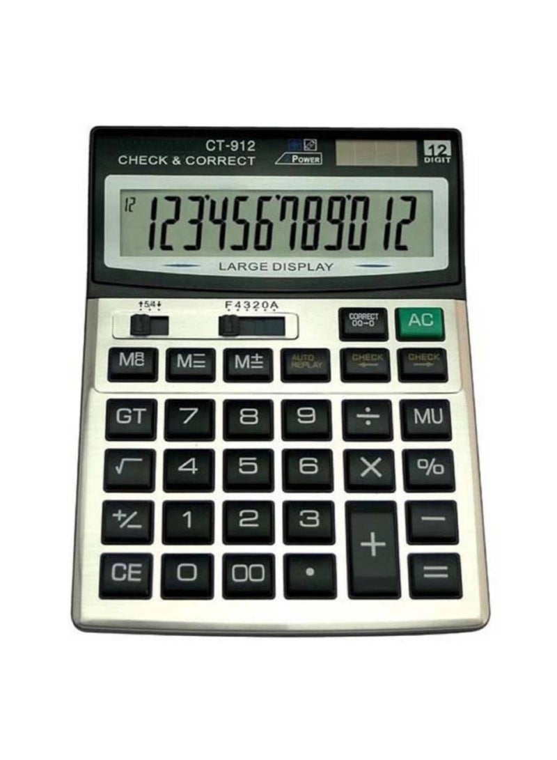 "Efficient and Accurate: The CT-912 Basic Calculator with 12-Digit Display"