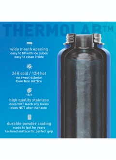 BEOLA 950ml Water Bottle 18/8 Stainless Steel 304 Double Wall Insulated Thermos Bottle with Straw Lid and wide mouth, 2 lids included, Hot Cold Liquids Sports Bottle bella, 32oz (Lavender)  - Image 4