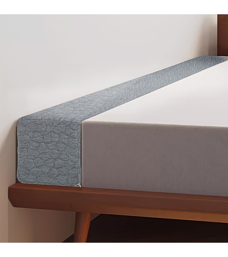 Adjustable Bed Wedge Pillow Queen 60 Inch Grid Gray High Density Headboard Cushion Bed Gap Filler For Single Double King Bed Machine Washable Soft Padding For Mattress Back Rest Backrest No Tools Needed - Image 5
