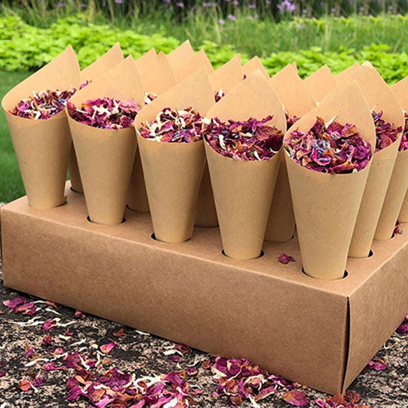 90pcs Cones Foldable Craft Paper Tapers Cone Candy Holder Party Favors - Image 5