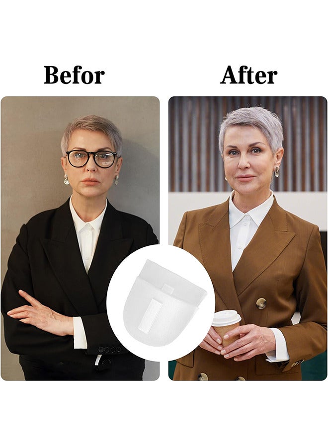 Depend Sewing Shoulder Pads For Women Men, Soft Foam Padded Self Adhesive Shoulder Pad, 1 Pairs White Foam Shoulder Pads For Blazer Clothes Sewing Accessories Craft DIY - Image 4