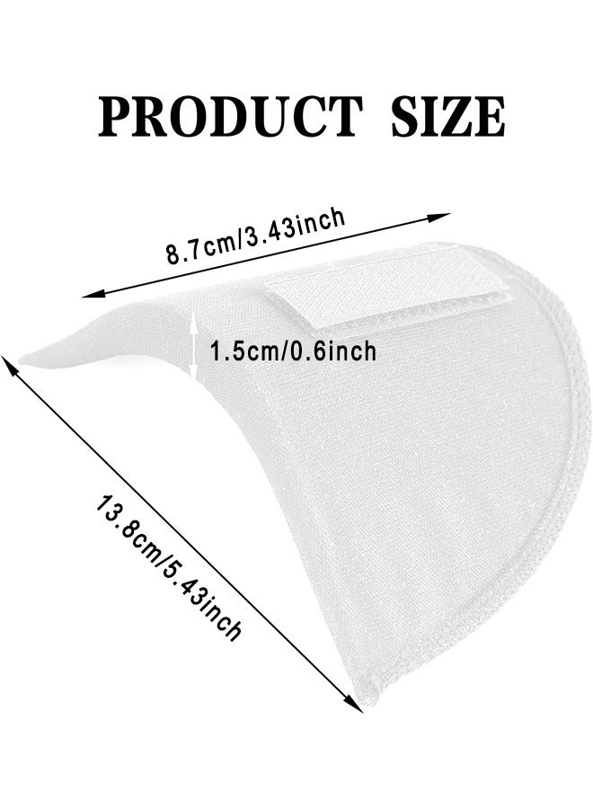 Depend Sewing Shoulder Pads For Women Men, Soft Foam Padded Self Adhesive Shoulder Pad, 1 Pairs White Foam Shoulder Pads For Blazer Clothes Sewing Accessories Craft DIY - Image 2