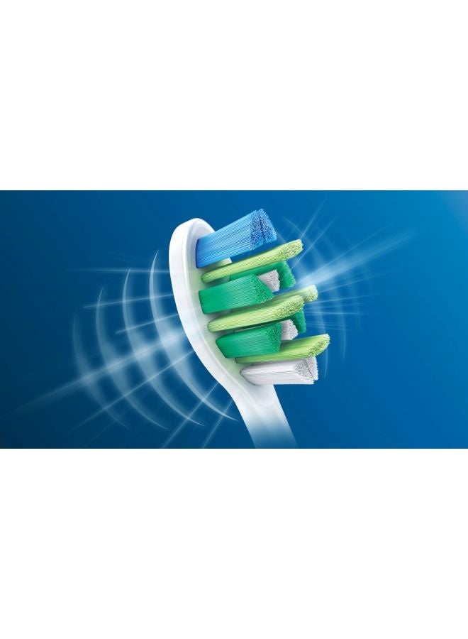 Philips 2-Piece Sonicare Replacement Toothbrush Heads White/Green/Blue - Image 3