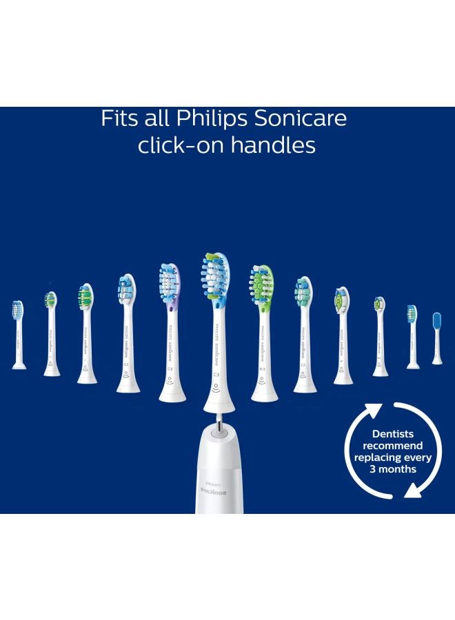 Philips 2-Piece Sonicare Replacement Toothbrush Heads White/Green/Blue - Image 2