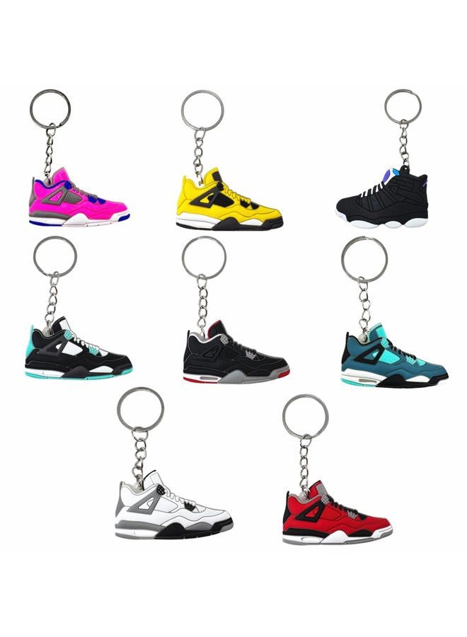 TSY TOOL 20 Pcs of Random Mini Retro Collectible 2D Sneaker Keychains – Rubber Shoe Key Chains for Party Favors, Goodie Bags, Collectors, Mystery Prizes & Sneakerhead Gifts - Image 2