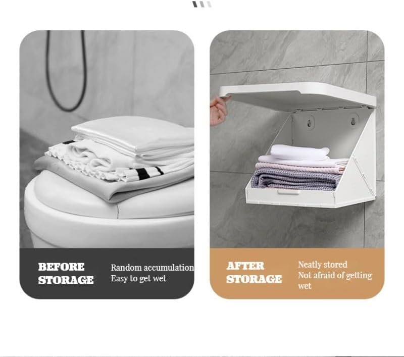 Arkit WallMounted Bathroom Cabinet with MirrorWaterproof MoistureProof Storage DeviceNoPunching Installation Modern Home Decor Accessories for Bathroom Decor Bedroom Decor Home Decor - Image 4