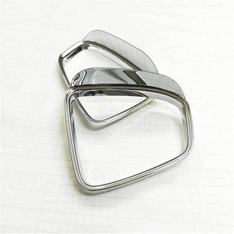 Wivplex ABS Chrome Rearview Mirror Rain Eyebrow Shield Cover - Image 4