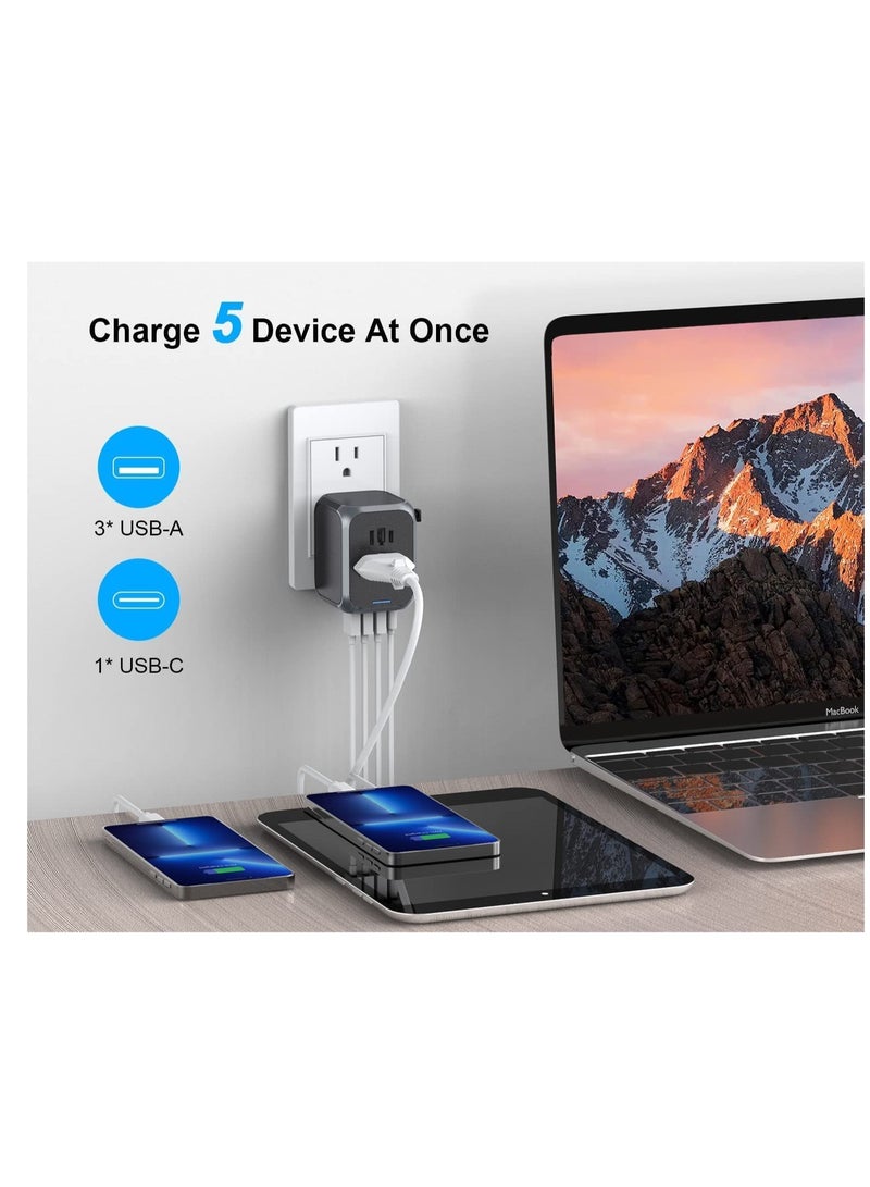 ELTRAZONE Universal adapter worldwide charger for UK/EU/US/AUS plug - Image 3