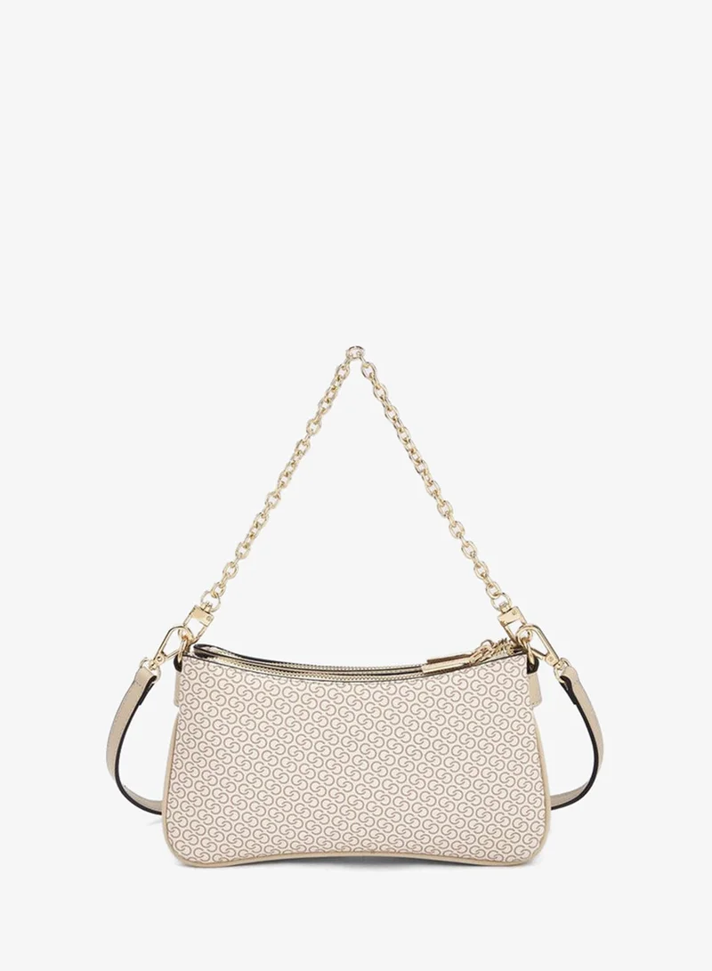 Celeste  Monogram Print Crossbody Bag With Zip Closure for Women | Best Price UAE