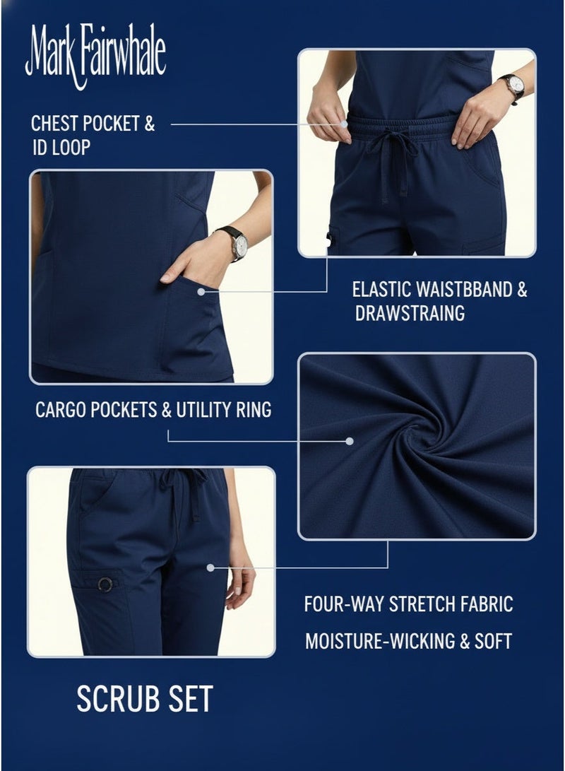 Mark Fairwhale New Minimalist V-Neck Short Sleeved Straight Leg Pants Medical Kit - Image 2