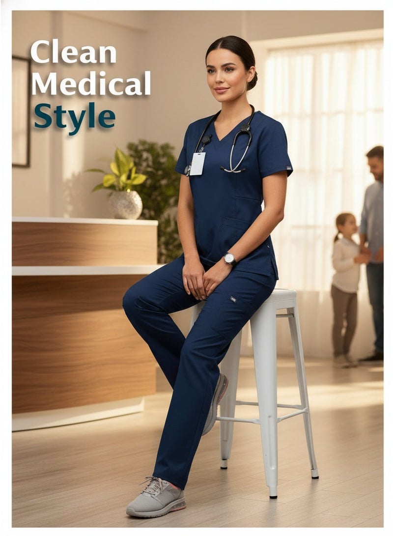Mark Fairwhale New Minimalist V-Neck Short Sleeved Straight Leg Pants Medical Kit - Image 3