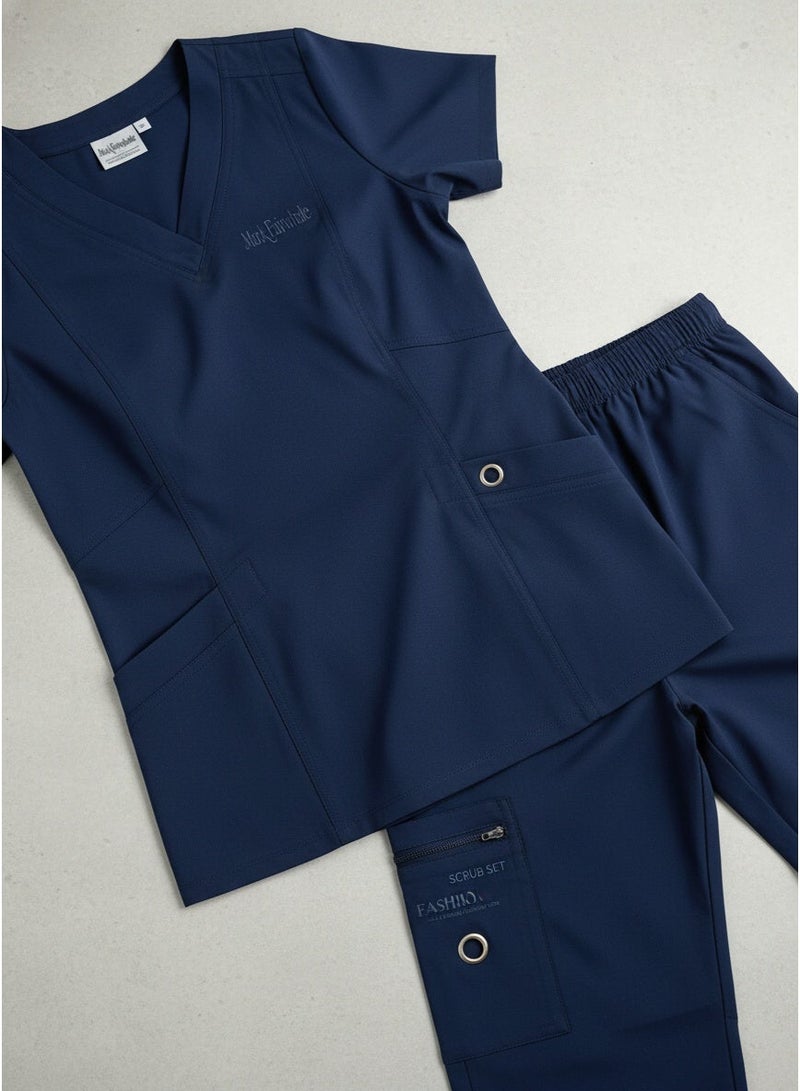 Mark Fairwhale New Minimalist V-Neck Short Sleeved Straight Leg Pants Medical Kit - Image 4