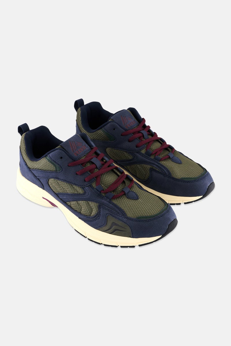 RBX Men Lace Up Running Shoes, Navy - Image 1