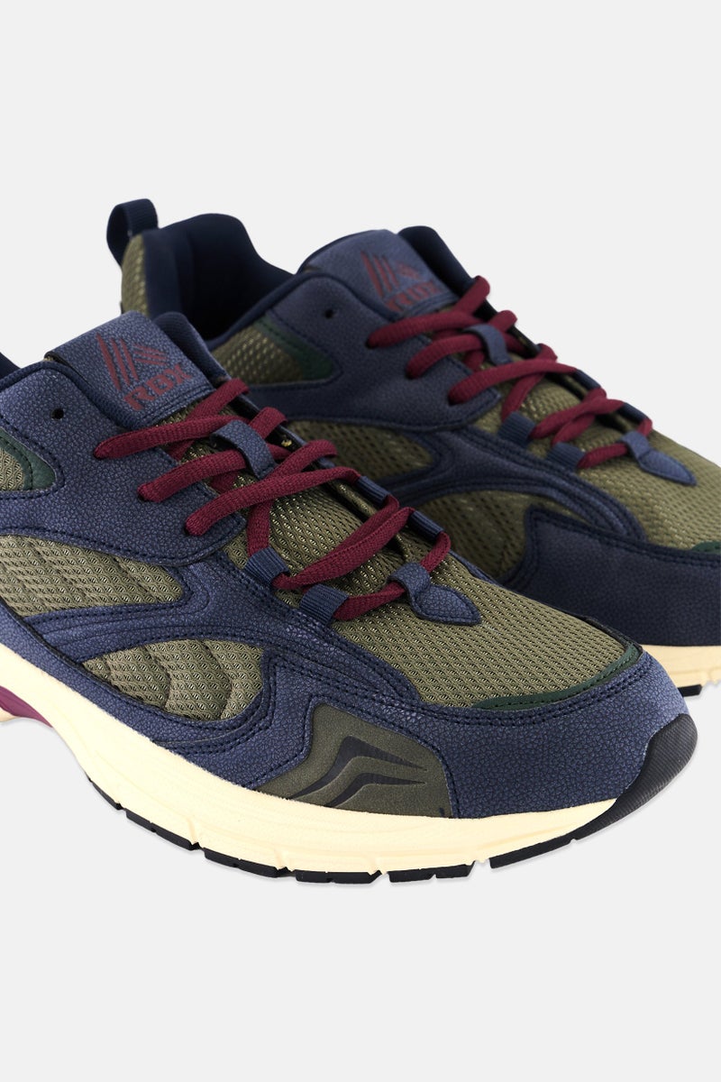 RBX Men Lace Up Running Shoes, Navy - Image 3