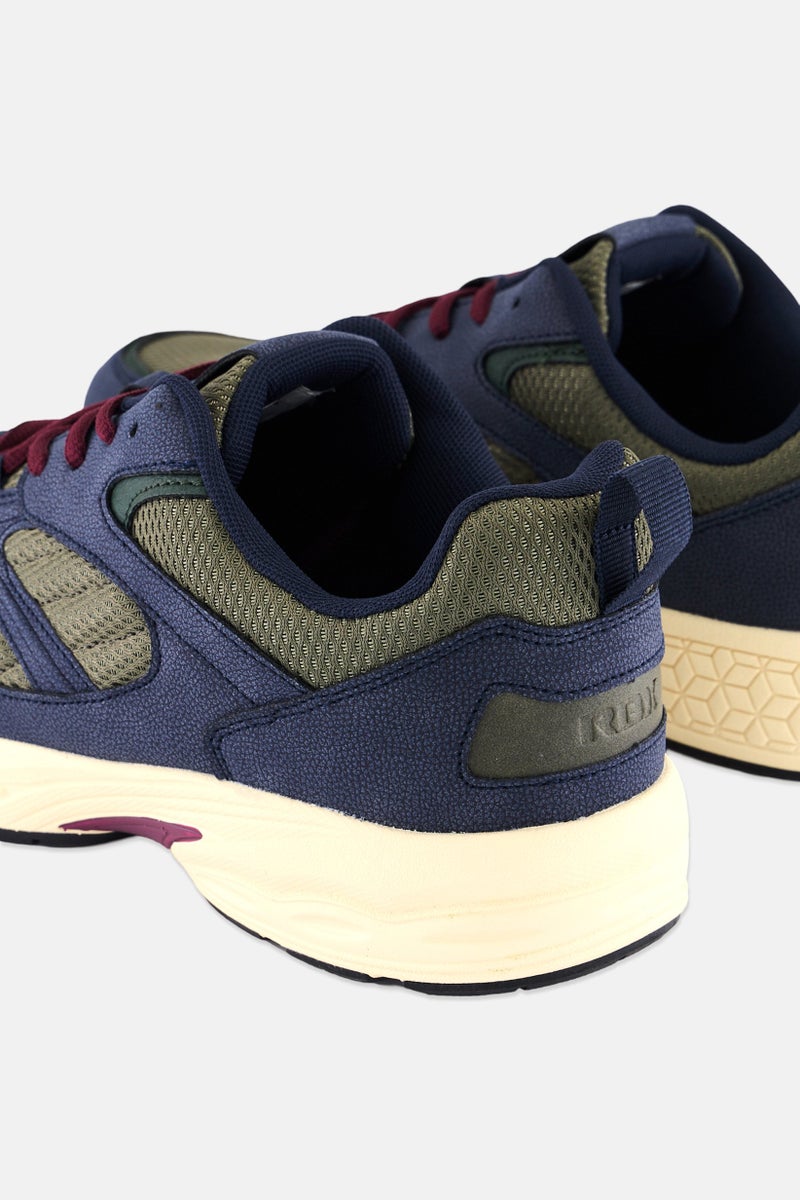 RBX Men Lace Up Running Shoes, Navy - Image 2