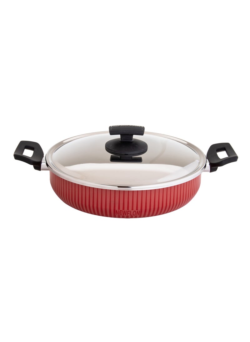 Newflon Deep Frying Pan With Steel Lid Size 26 cm - Image 1