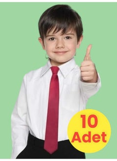 Mood Agenda Unisex 5 - 10 Years Old Children's Elastic Tie 10 Pieces 