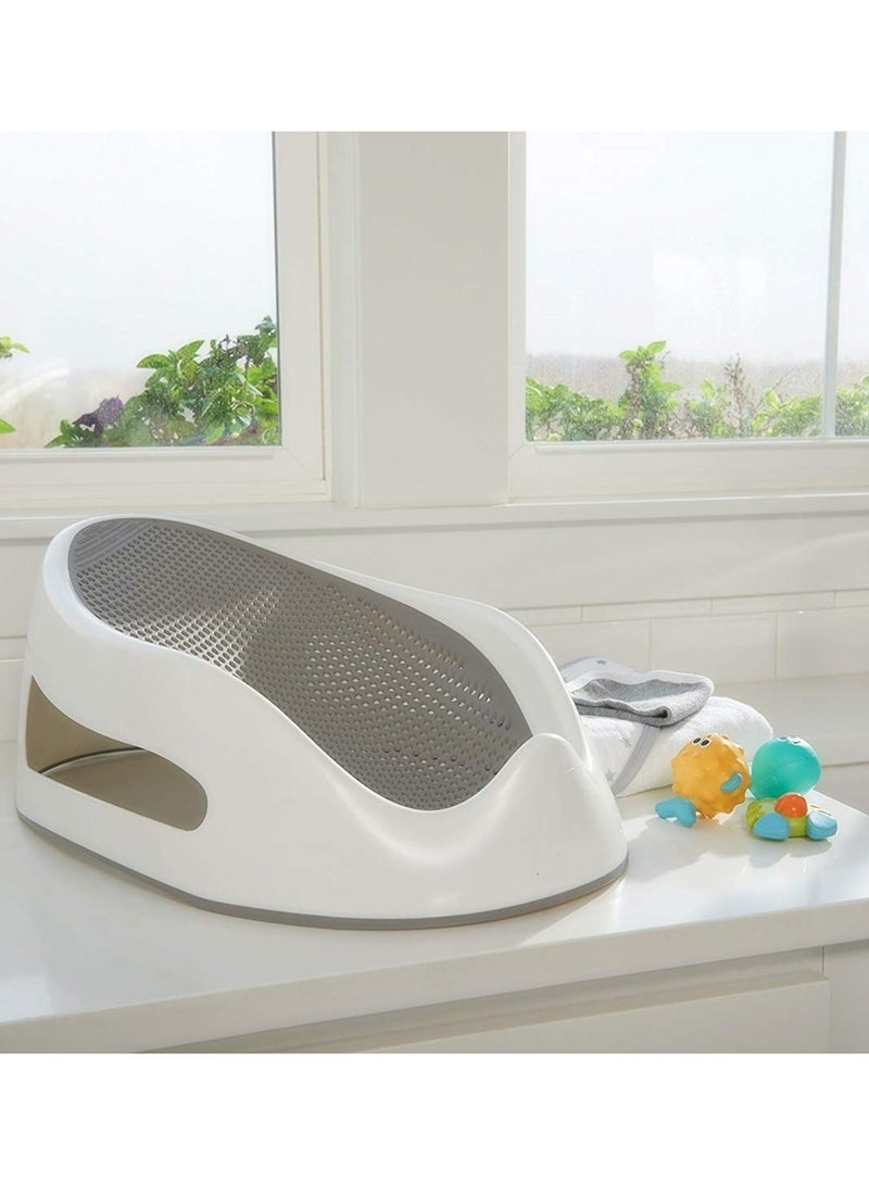 BABY PLUS Non-Slip Newborn Baby Bathtub Safe Infant Bath Tub with Headrest - Image 1