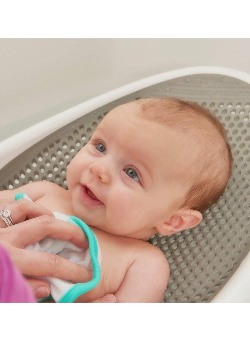 BABY PLUS Non-Slip Newborn Baby Bathtub Safe Infant Bath Tub with Headrest - Image 2