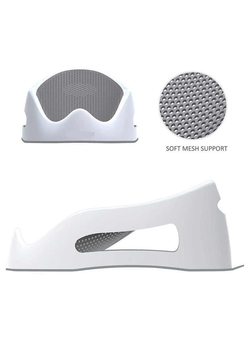 BABY PLUS Non-Slip Newborn Baby Bathtub Safe Infant Bath Tub with Headrest - Image 4