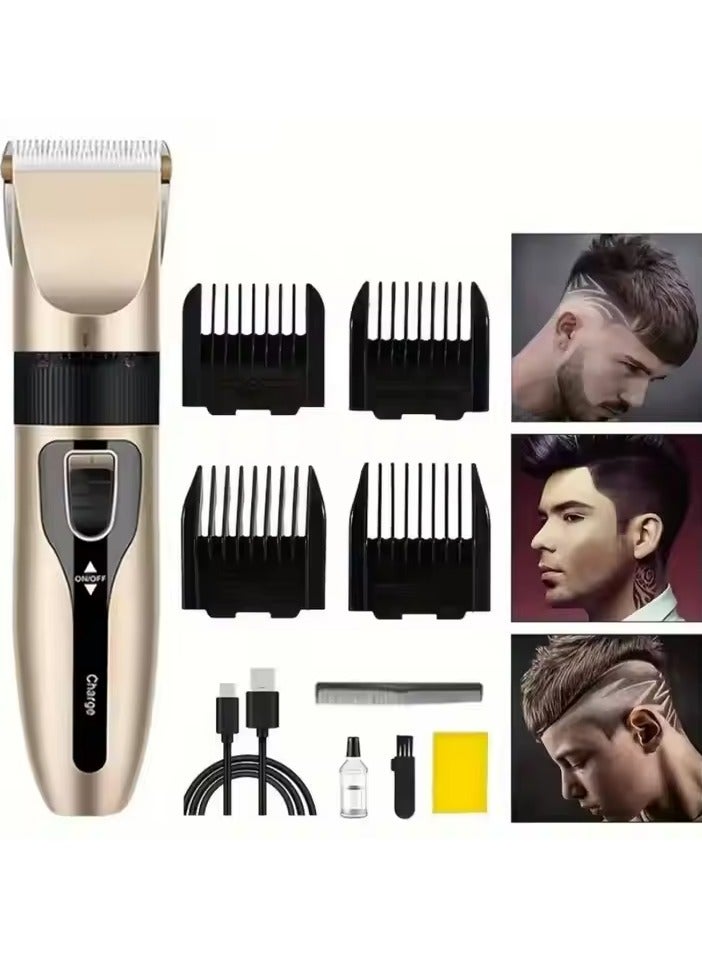 أيروكسا ماكينة حلاقة شعر لاسلكية قابلة لاعادة الشحن للرجال والنساء احترافية  مناسبة لقص الشعر واللحية والسوالف - Image 3