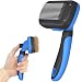 Dipoo Self-Cleaning Brush for Pet Deshedding - Skin-Friendly Grooming Tool for Dogs and Cats, Blue - Image 2