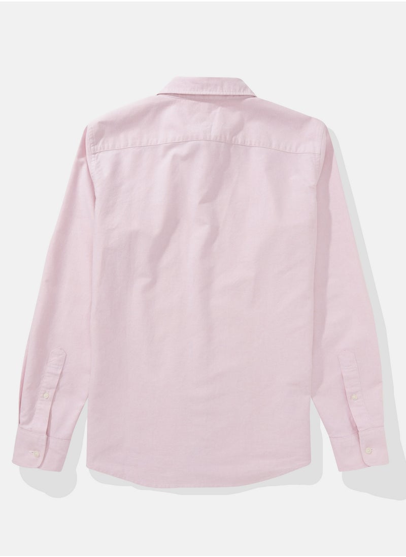 American Eagle AE Everyday Oxford Button-Up Shirt  - Image 1