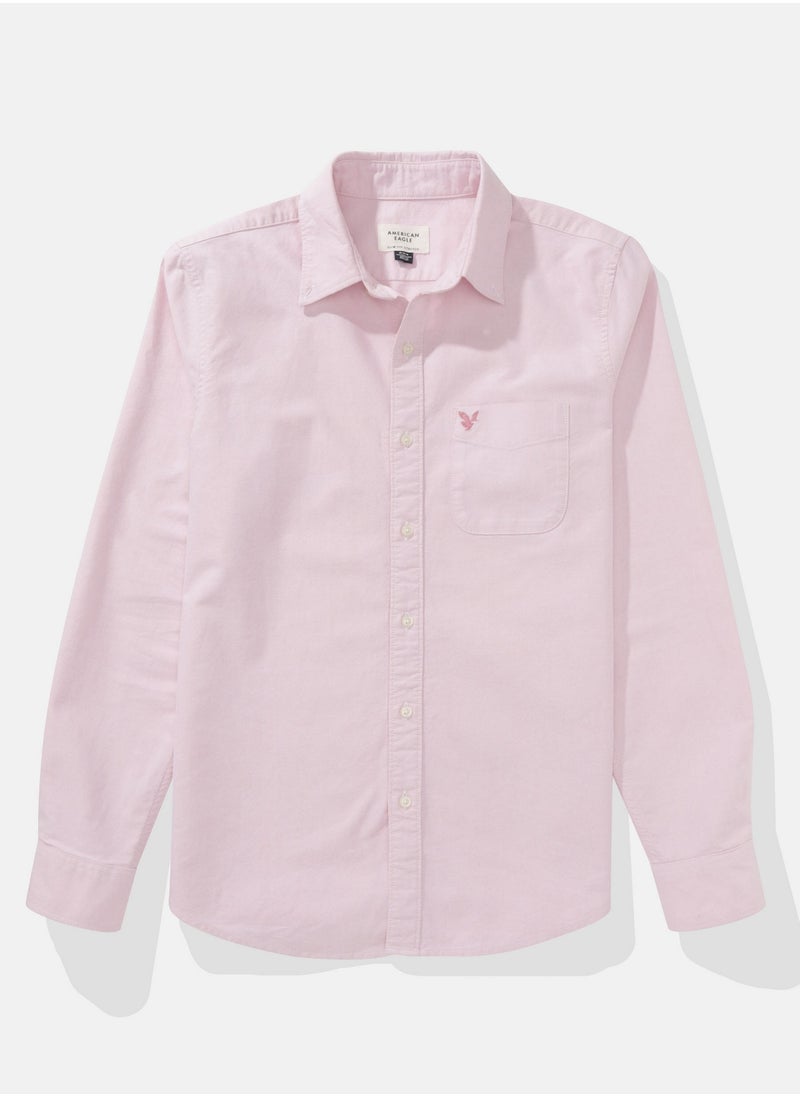 American Eagle AE Everyday Oxford Button-Up Shirt  - Image 2