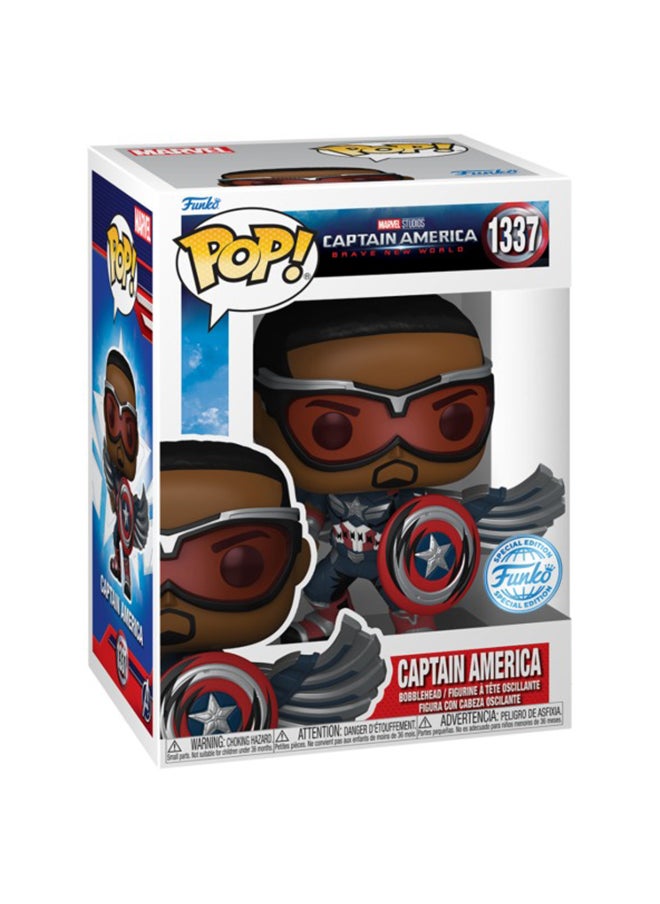 Funko Funko Pop! Marvel: Captain America Brave New World Pop 1 Retro Comic Deco Exclusive Vinyl Figure  - Image 2