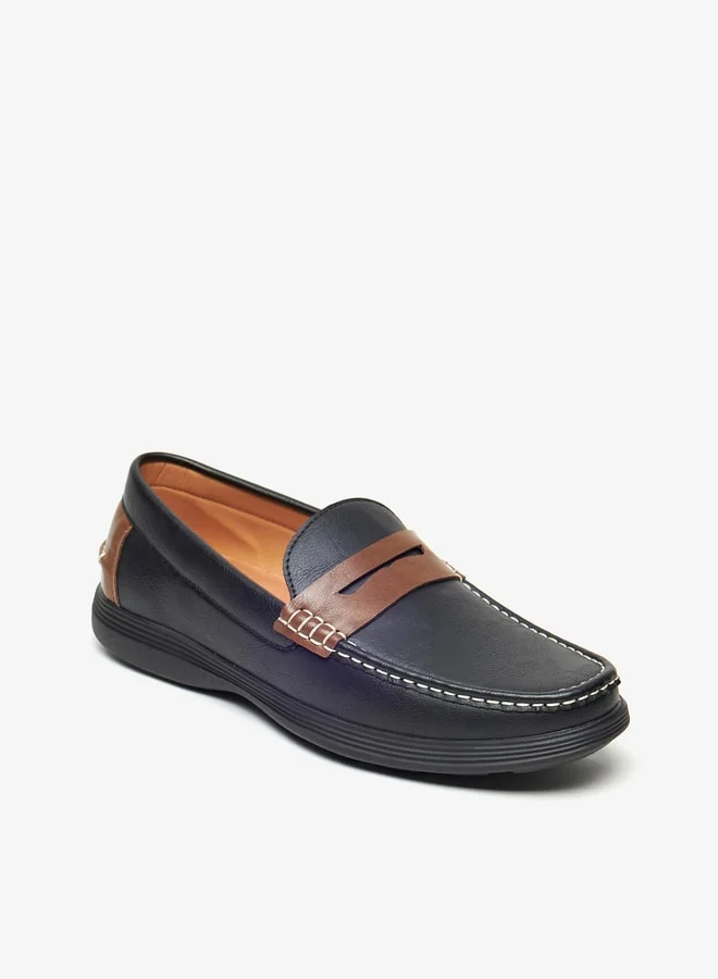 LBL by Shoexpress Men's Textured Slip-On Moccasins