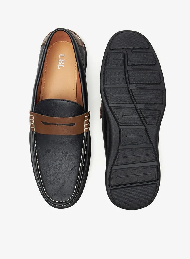 LBL by Shoexpress Men's Textured Slip-On Moccasins