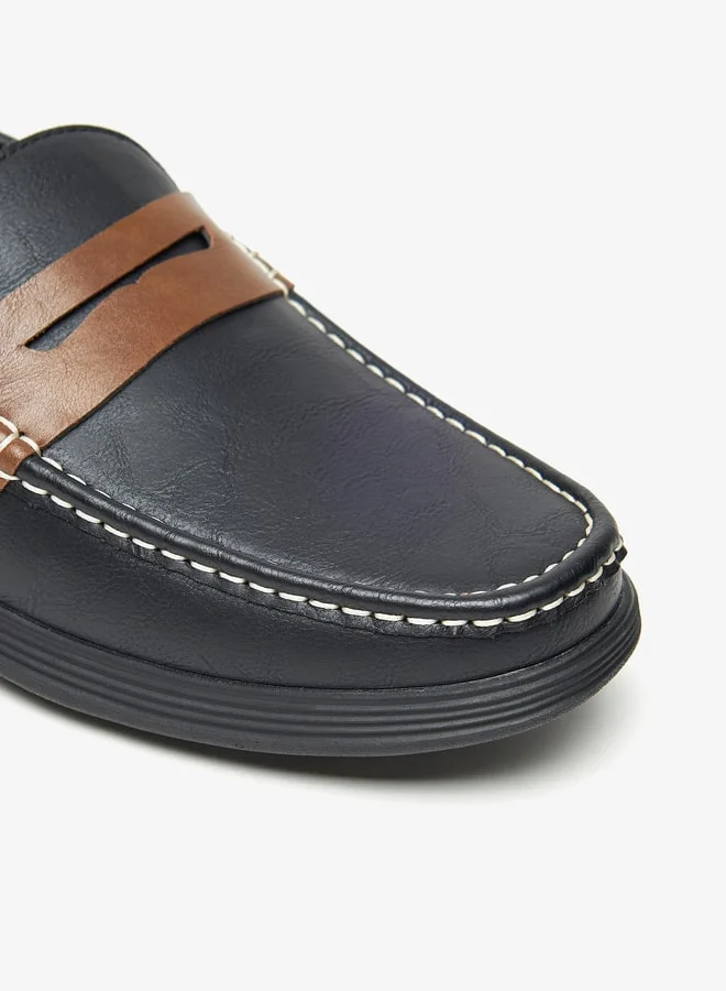LBL by Shoexpress Men's Textured Slip-On Moccasins