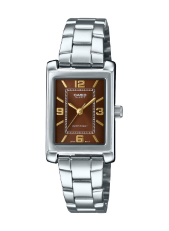 CASIO Analog Stainless Steel Band Rectangle  Shape  Wrist Watch LTP-1234DD-5ADF - Image 1