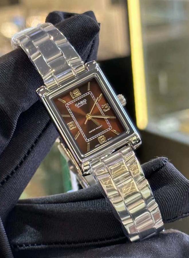 CASIO Analog Stainless Steel Band Rectangle  Shape  Wrist Watch LTP-1234DD-5ADF - Image 3