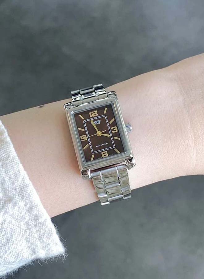 CASIO Analog Stainless Steel Band Rectangle  Shape  Wrist Watch LTP-1234DD-5ADF - Image 2